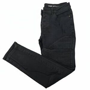 Denim Co Men's Black Biker Jeans